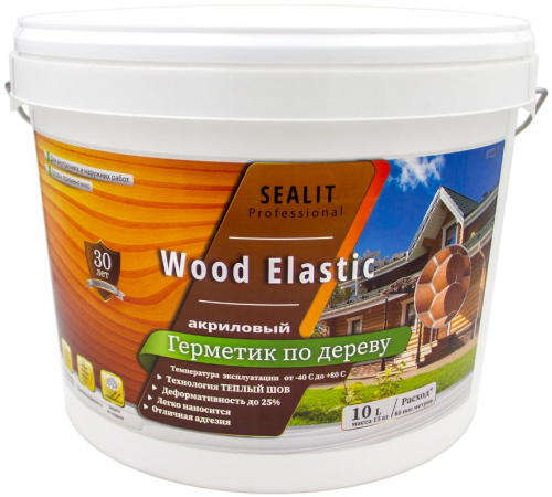 Приобрести ГЕРМЕТИК - Sealit Wood Elastic для работы с деревянными материалами 5 л в Череповце, Вологодская область