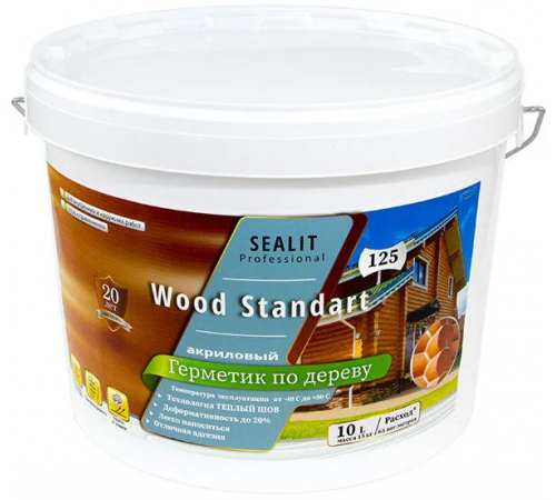 Купить ГЕРМЕТИК - Sealit Wood Standart для профессиональных работ с деревянными домами 5 л в Череповце, Вологодская область